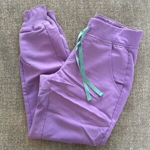 Purple Petite Zamora Jogger Scrub Pants